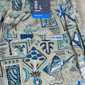 Swim Trunks Water‎ Shorts Regular Fit Tribal Snake Cactus Animal Columbia PFG
